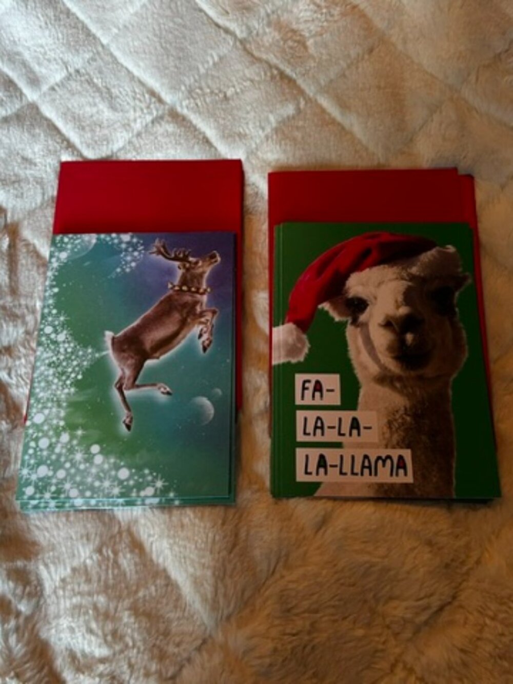 NIB Set of 12 Hallmark Shoebox Christmas Cards (2 Designs)